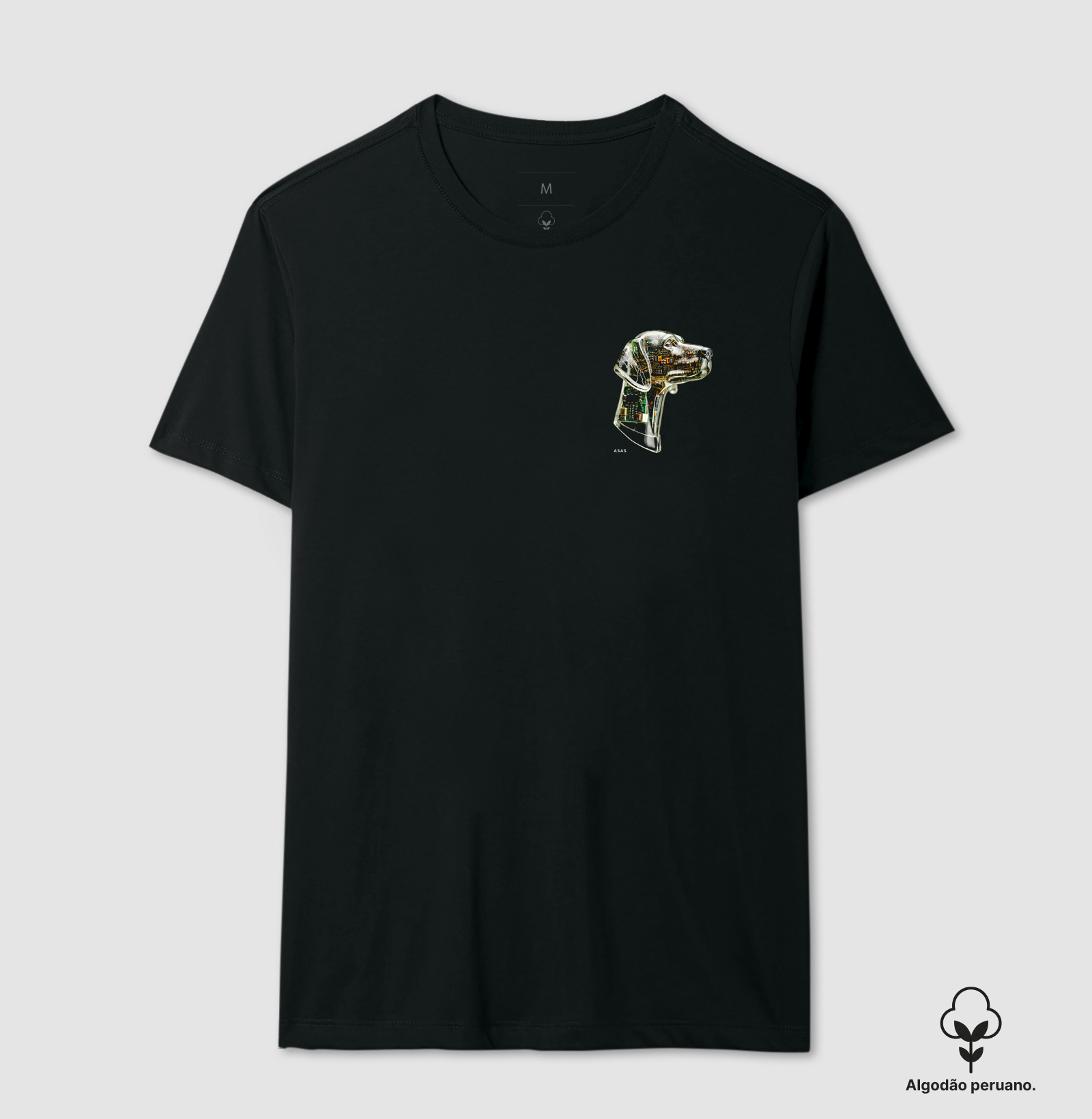 Camiseta DOG MACHINE - PRETA - (ALGODÃO PERUANO)