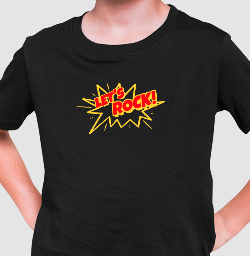 Let’s Rock: Camiseta Infantil - Explosão de Energia e Estilo