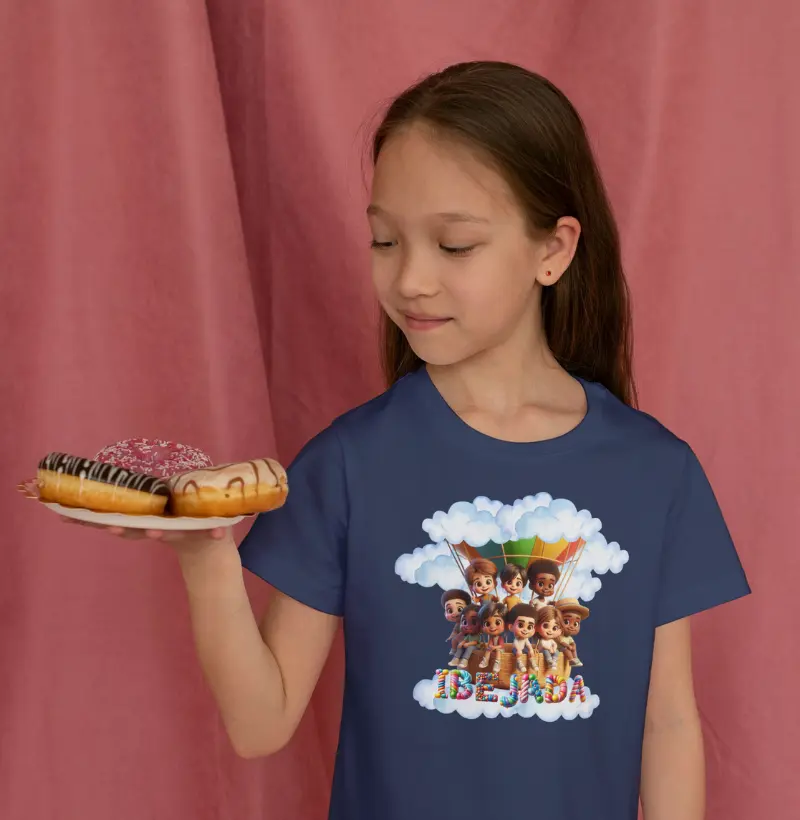 Camiseta Infantil 100% Algodão - Ibejada