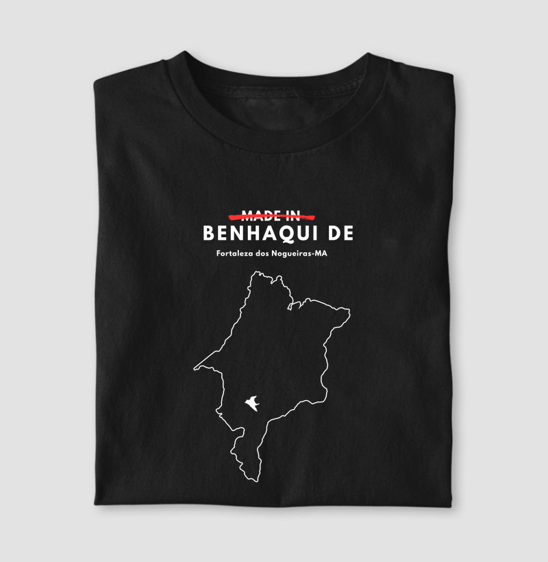 Camiseta "Benhaqui de" Fortaleza dos Nogueiras-MA | OxenteWear