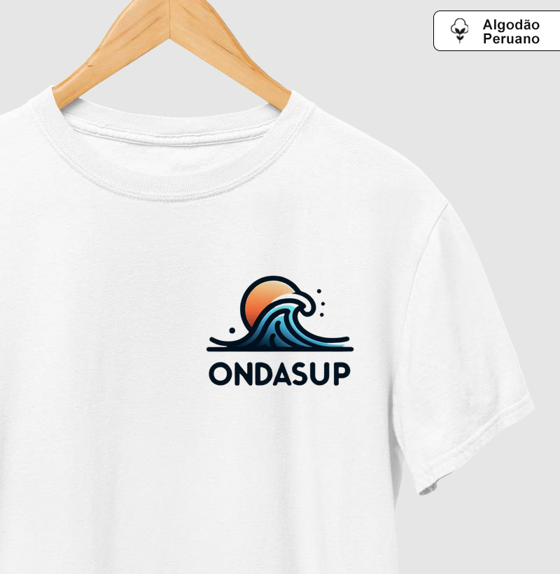 Camiseta OndaSup – Modelo Sunrise Wave | Algodão Peruano