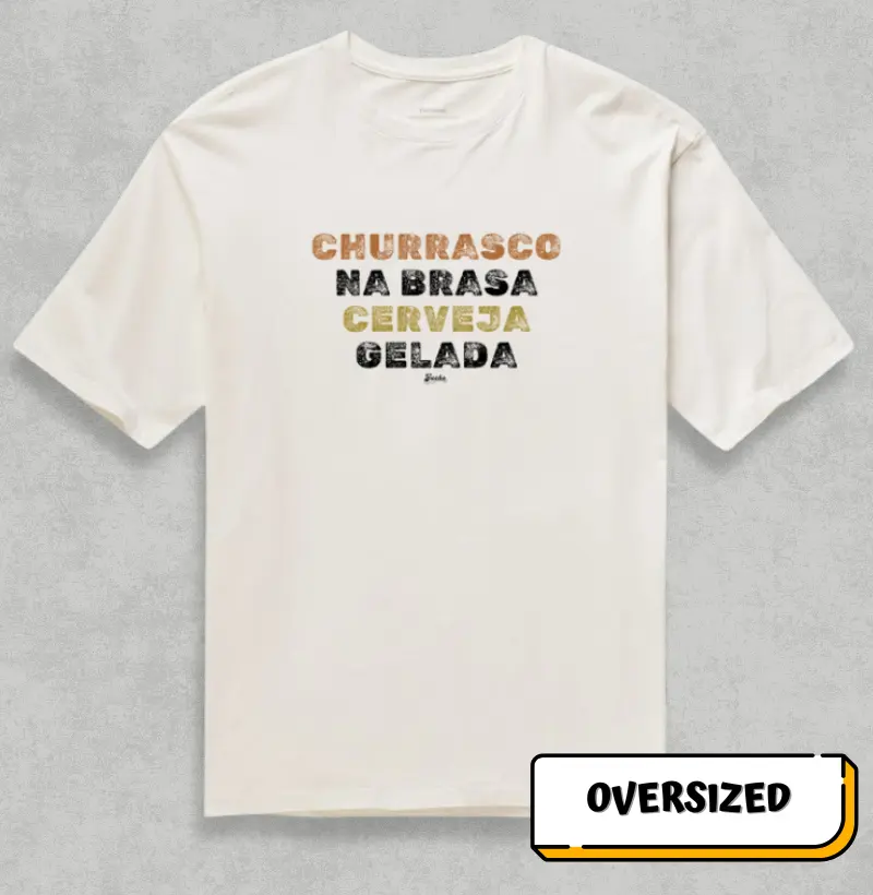 Churrasco na brasa cerveja gelada