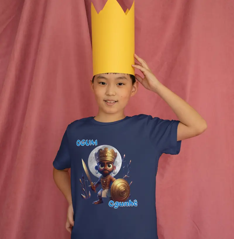 Camiseta Infantil 100% Algodão - Ogum
