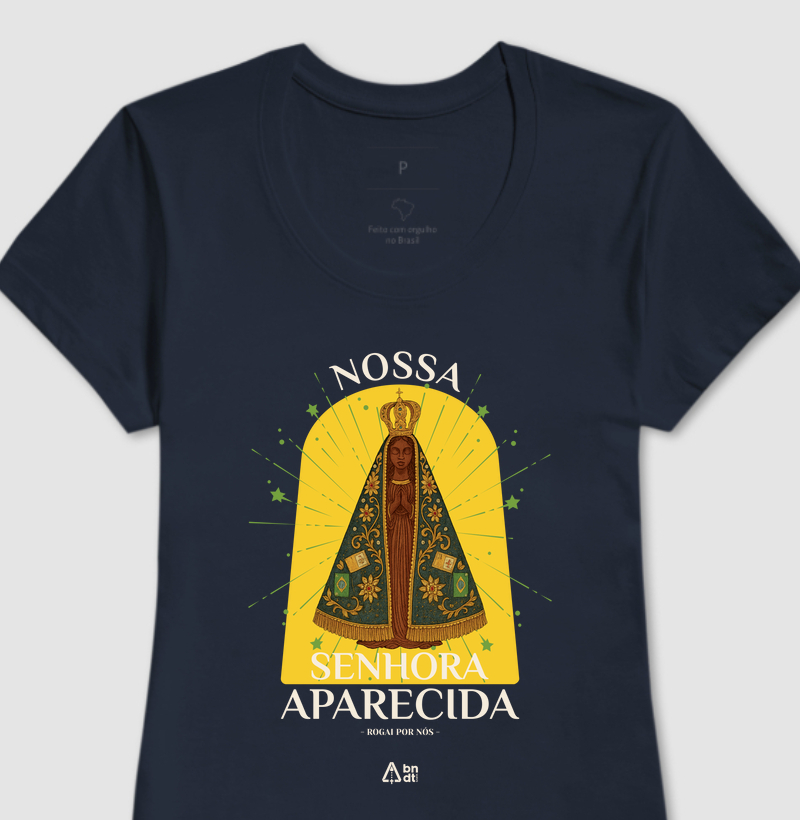 Camiseta Nossa Senhora Aparecida, rogai por nós