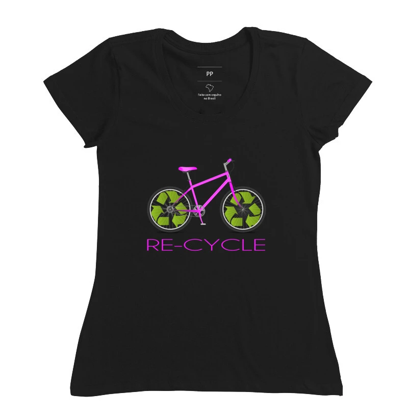 Recycle Bike Clean Black & Pink