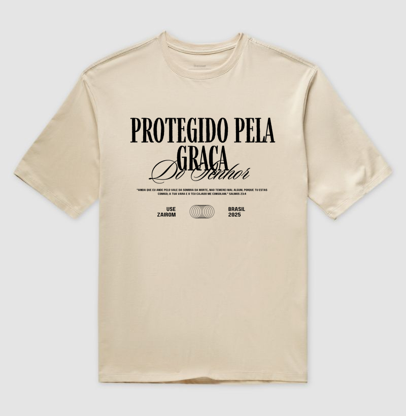 Camisa Oversized Protegido Pela Graça