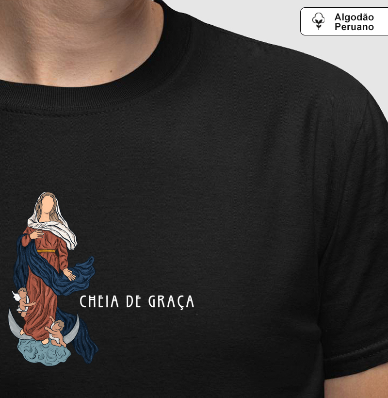 Estampa Ave Maria Preta Masc.