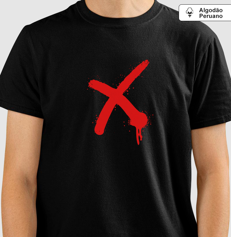 X: Camiseta em Algodão Peruano - O Poder do Simples