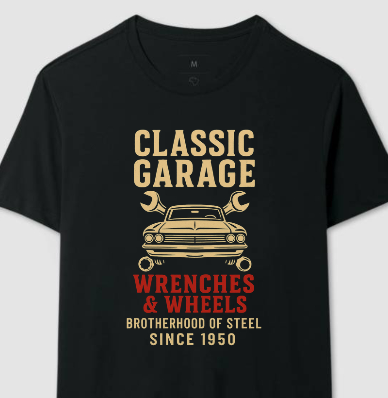 Classic Garage Wrenches Wheels Car Series