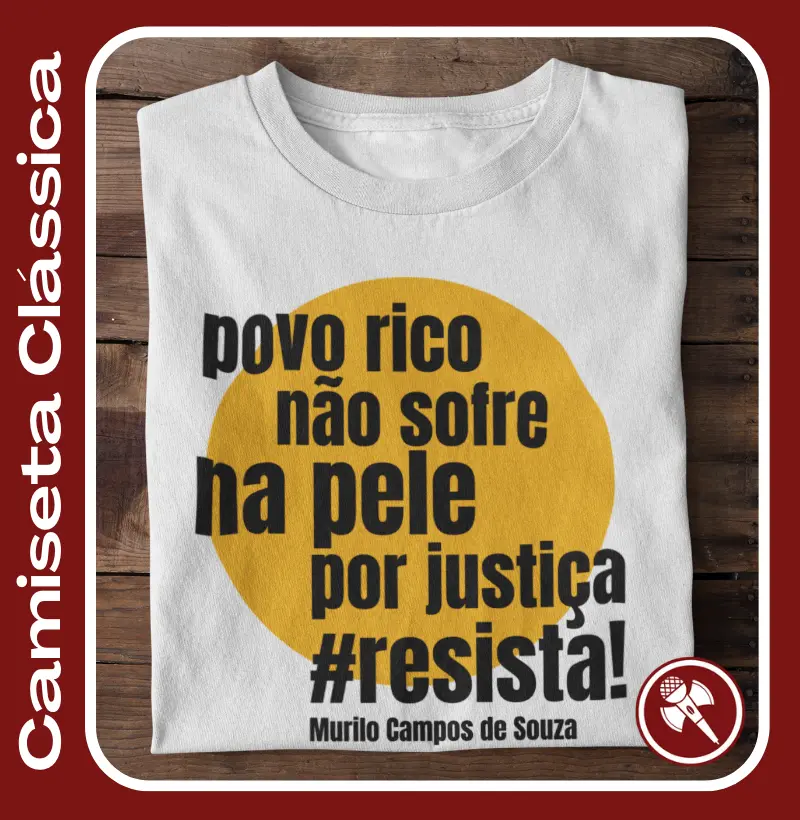 Poeta Murilo Campos de Souza - Camiseta Clássica e Baby Look