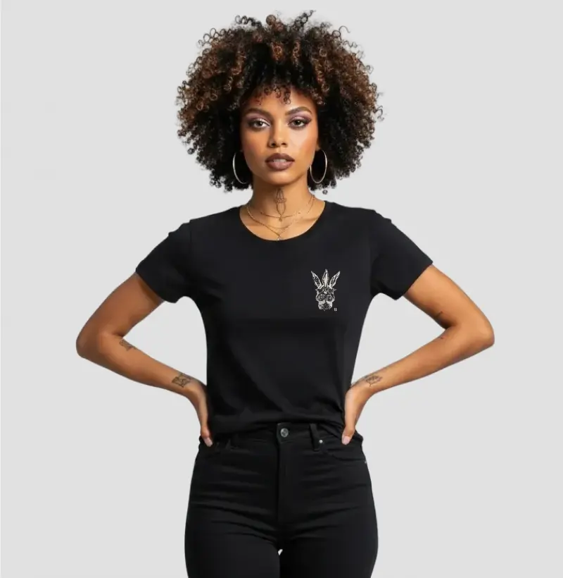 Camiseta Coelho de Duas Cabeças | Ruído Mudo