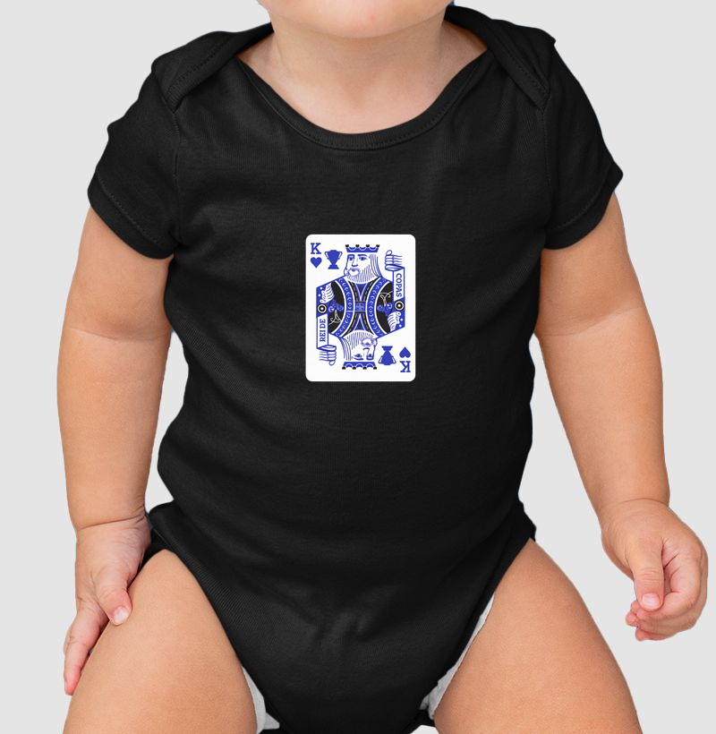 Body Infantil Rei de Copas
