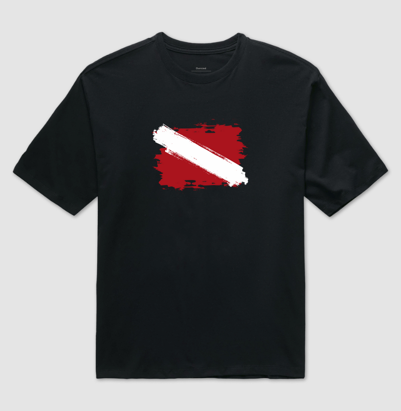 Bandeira do Mergulho - Distressed