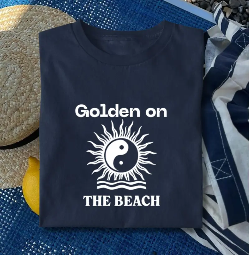 Golden on The beach