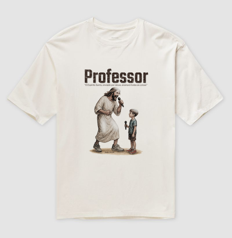Camiseta Oversized Professor - Cantando