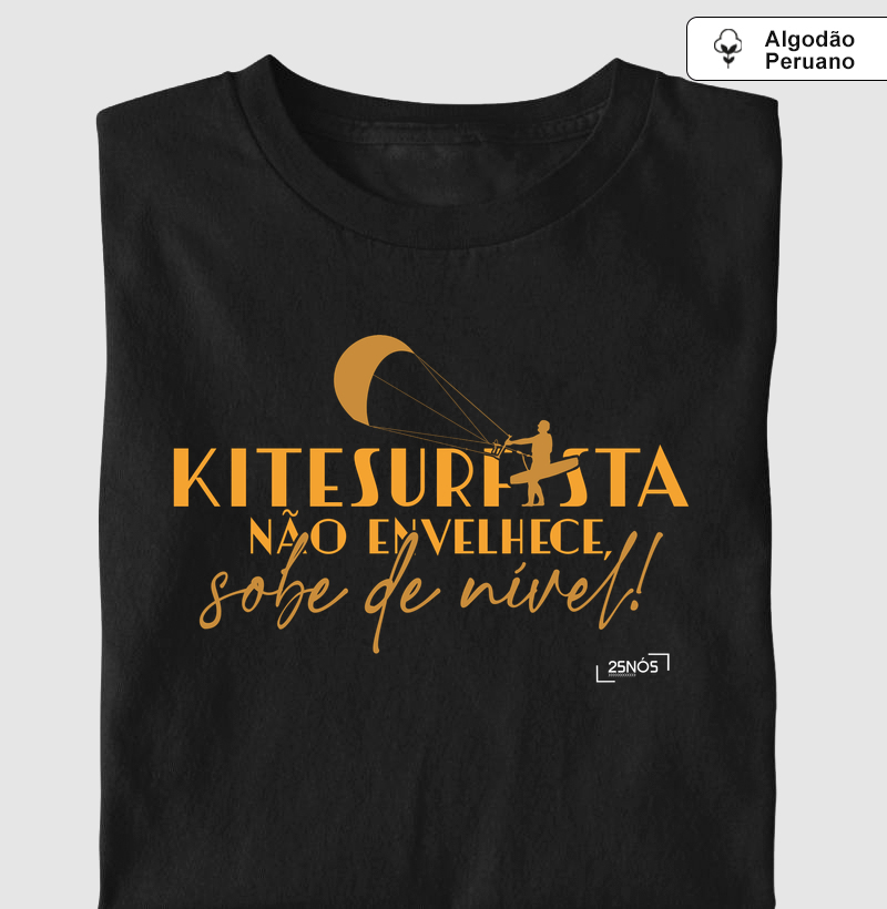 Kitesurfista não envelhece- Algodão Peruano