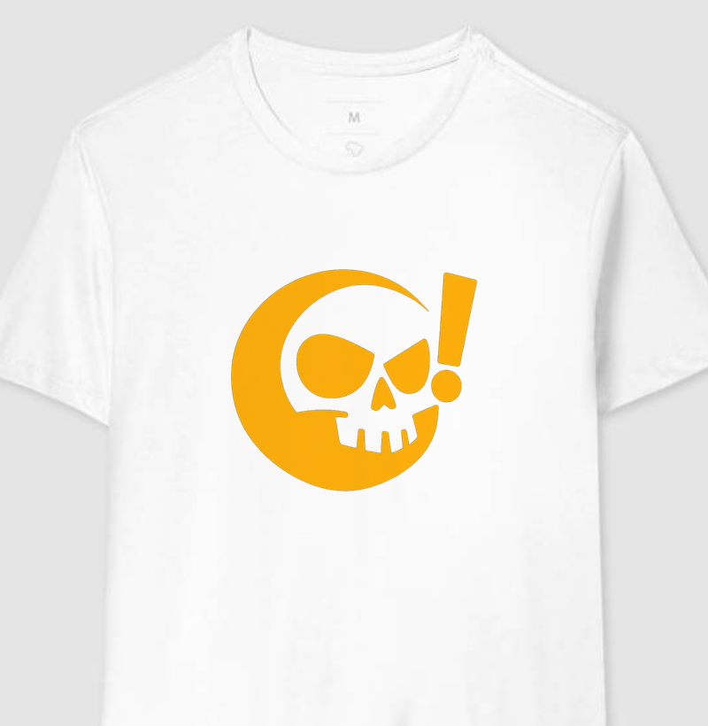 Neon Orange Skull Mark