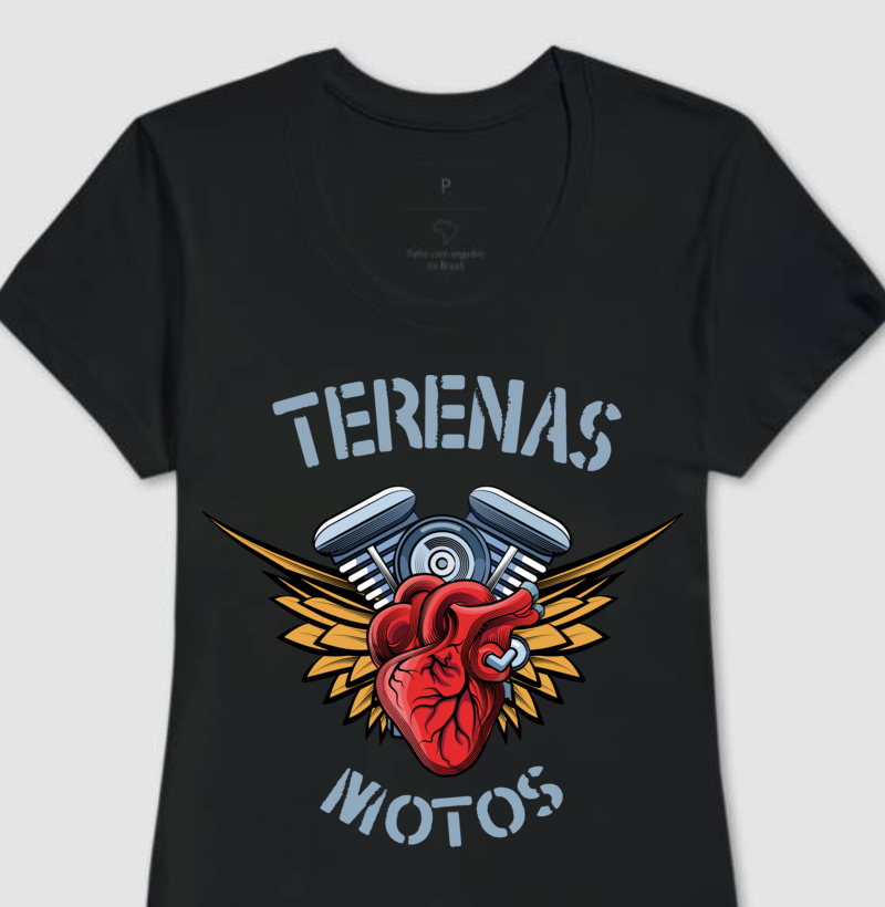 Coração Motociclista - Baby Look