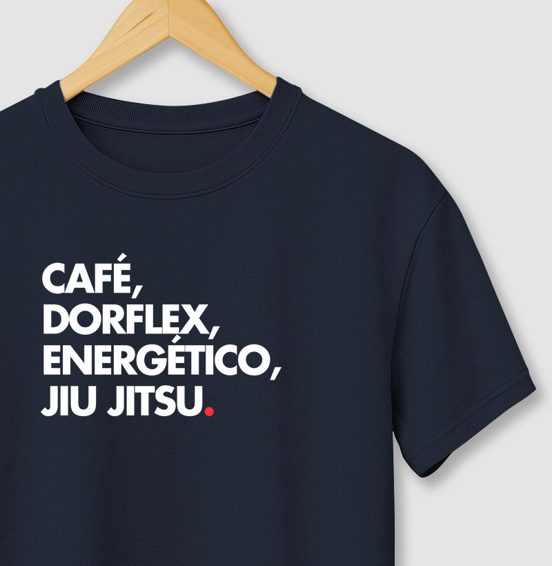 Café, Dorflex, Energético, Jiu Jitsu.