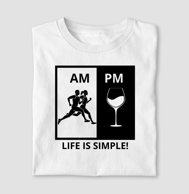 Life is Simple - Run & Wine (Casal)