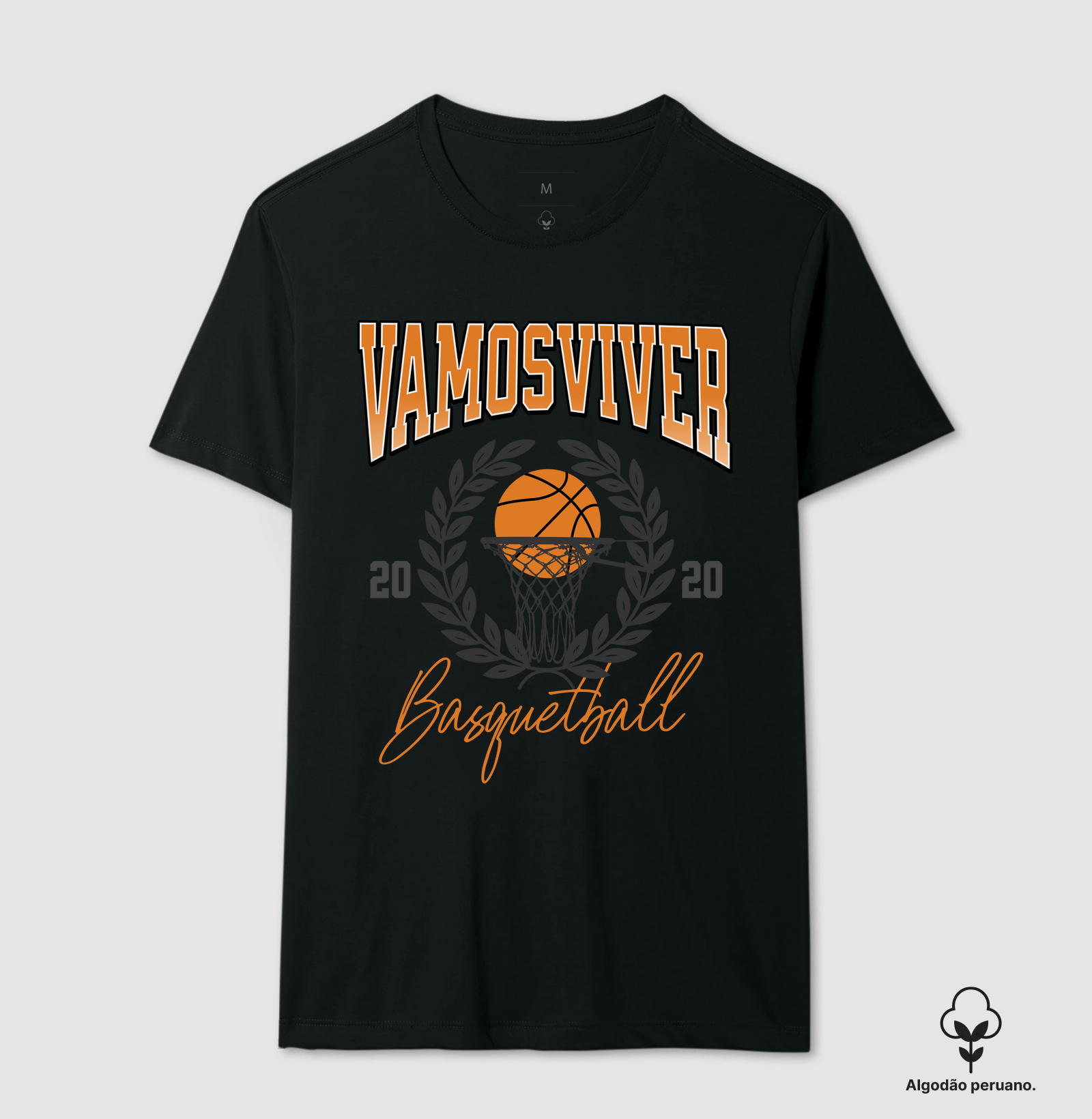 Algodão Peruano Vamos Viver Basketball