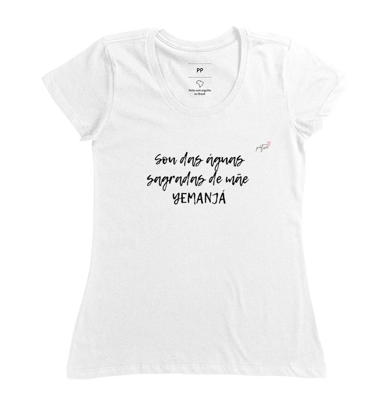 Camisa Sou das águas sagradas Yemanjá