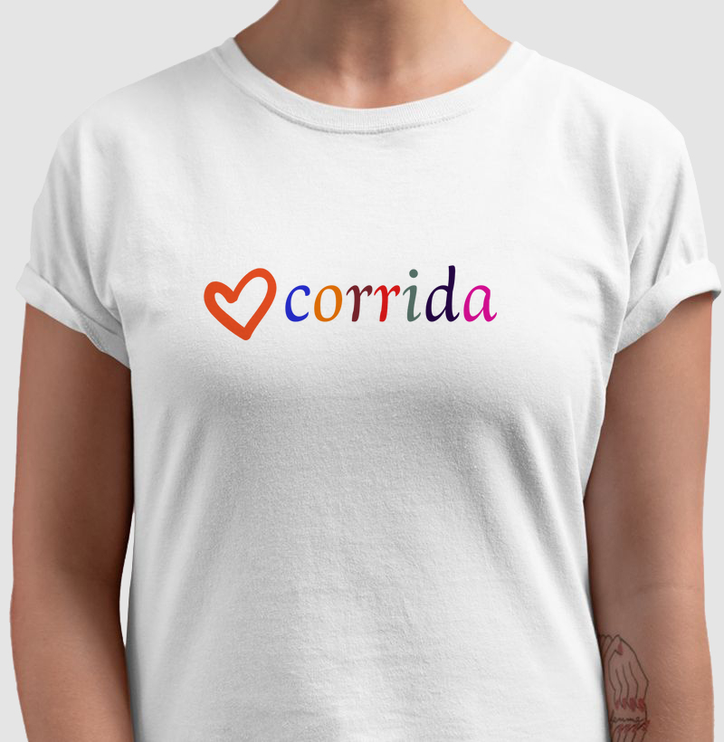 Camiseta amo corrida