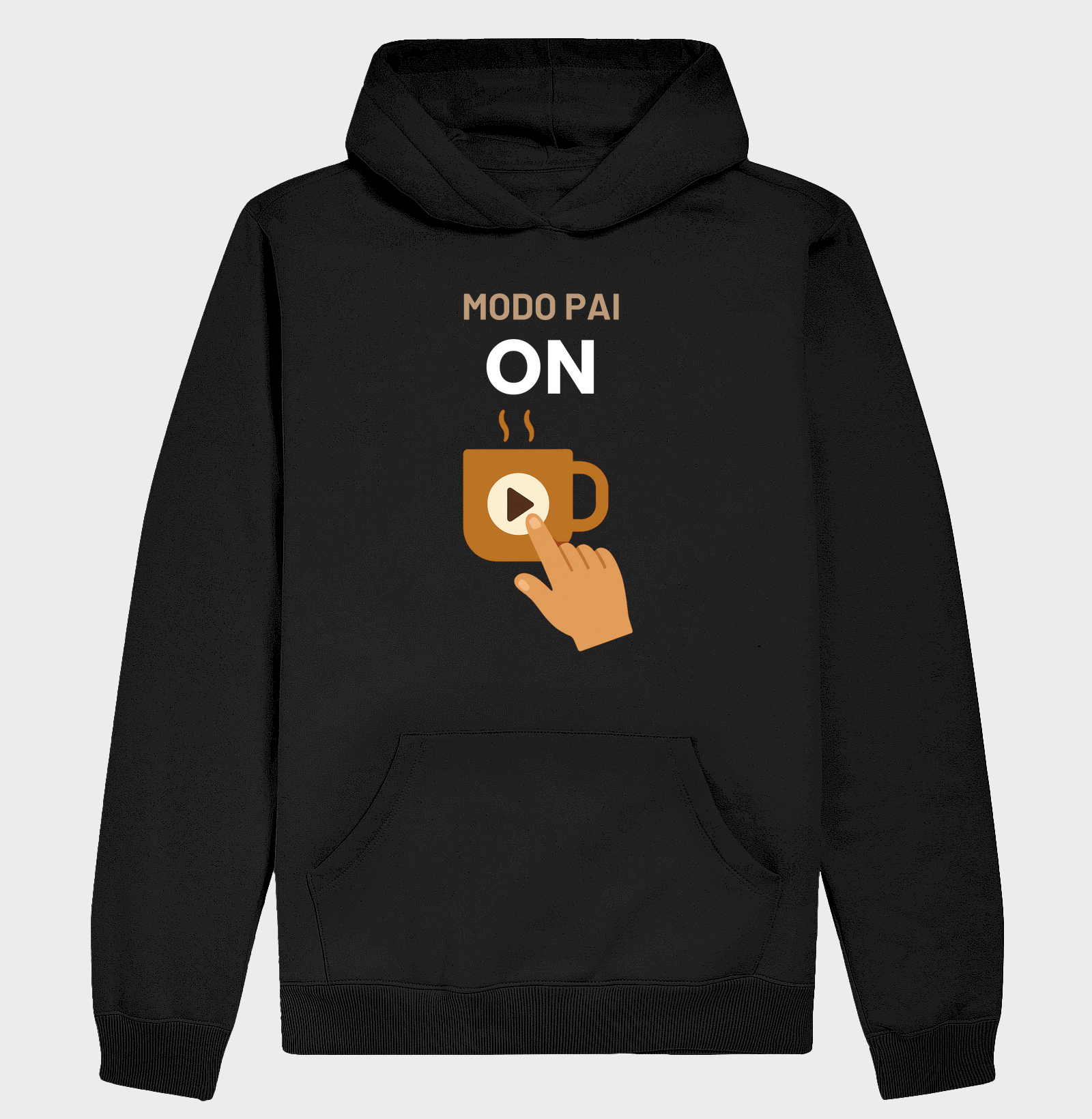 Camiseta Café MODO PAI ON Camiseta Presente Dia dos Pais