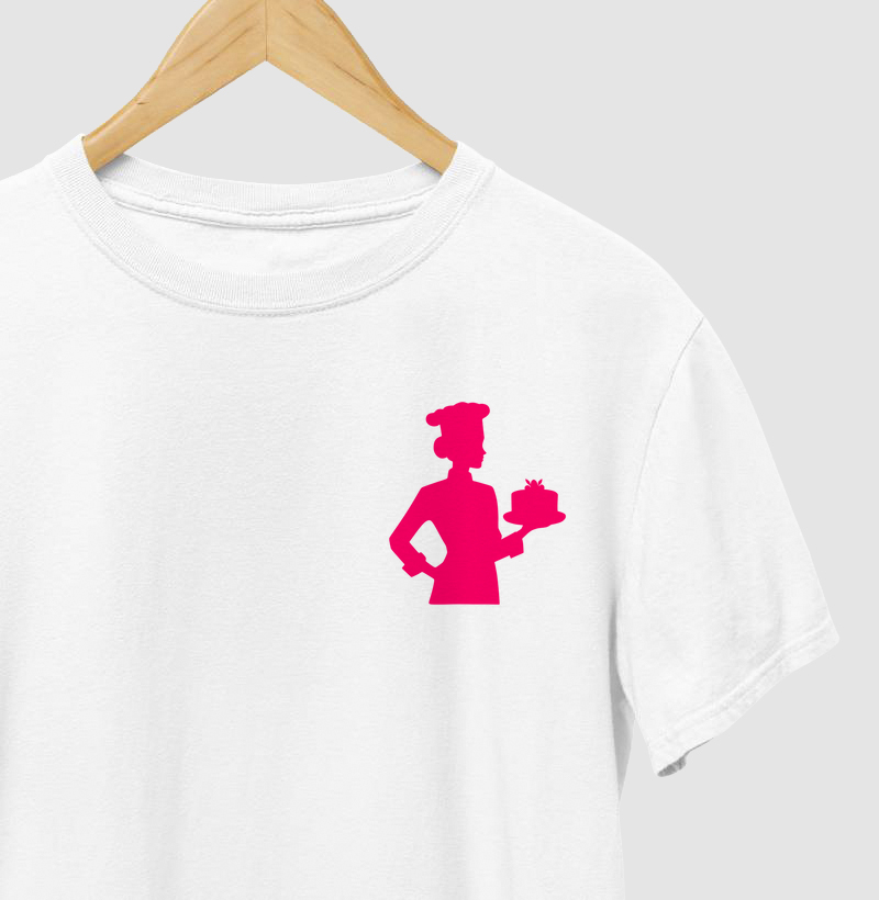 T-shirt confeiteira rosa
