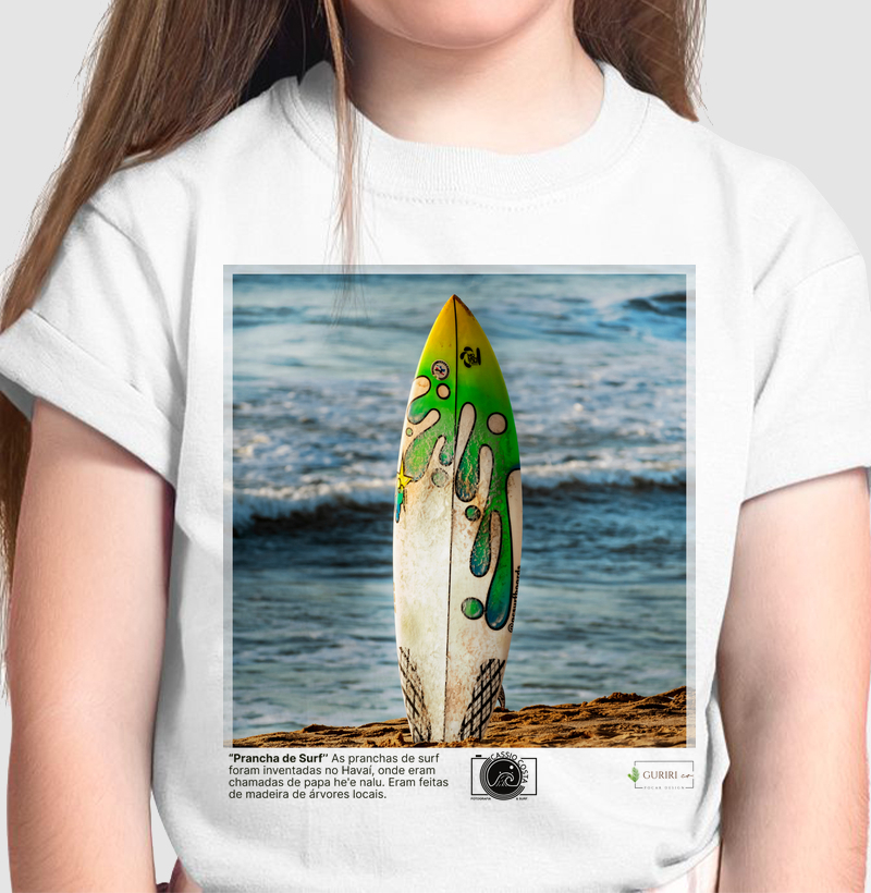 Camiseta Infantil - COLAB - Prancha de Surf - by Cássio Fotografia