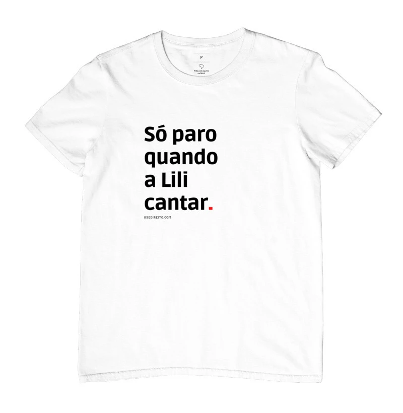 Só paro quando a Lili cantar 