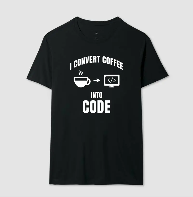 Camiseta I CONVERT COFFEE INTO CODE