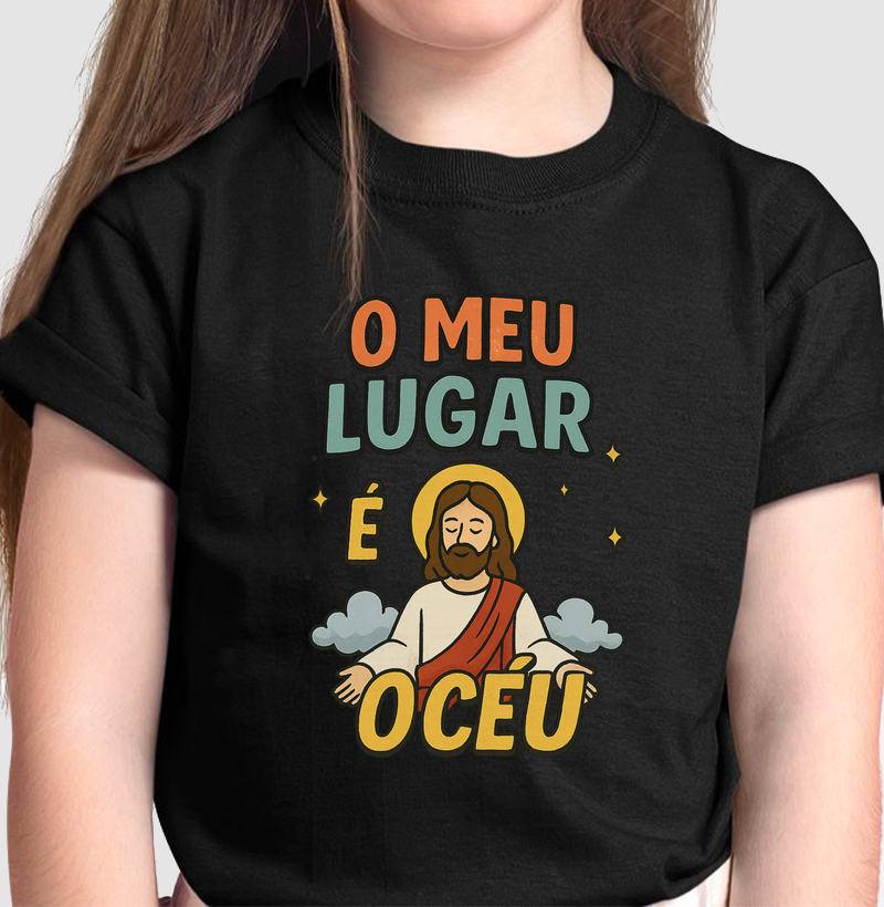 Camiseta O Meu Lugar É O Céu