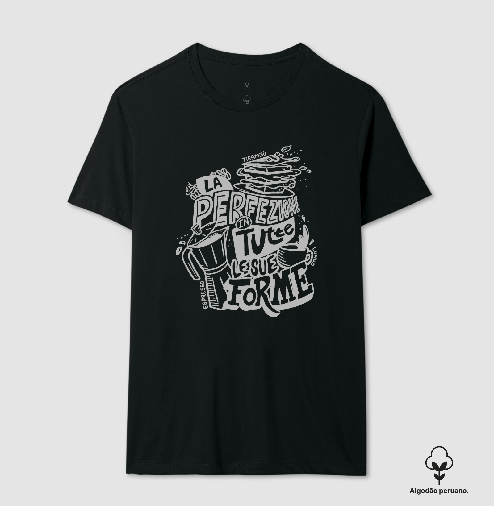 Camiseta Algodão Peruano Café
