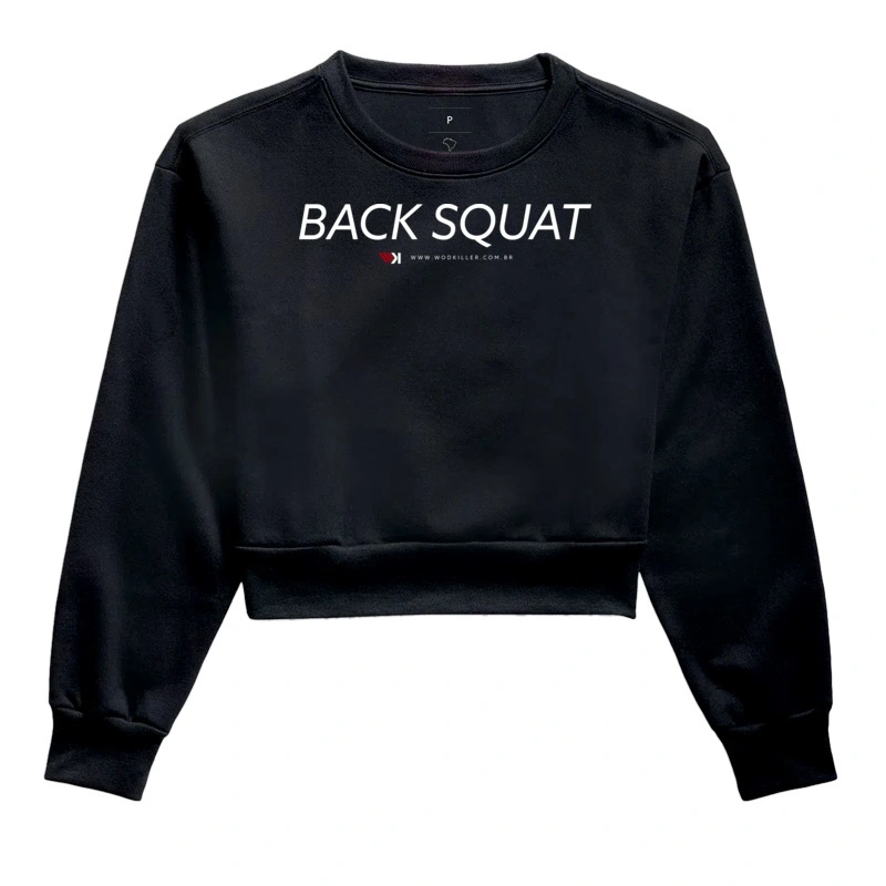 Moletom Cropped Back Squat