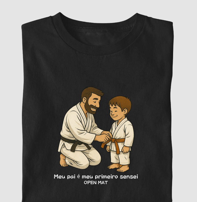 Meu pai é meu primeiro sensei garoto