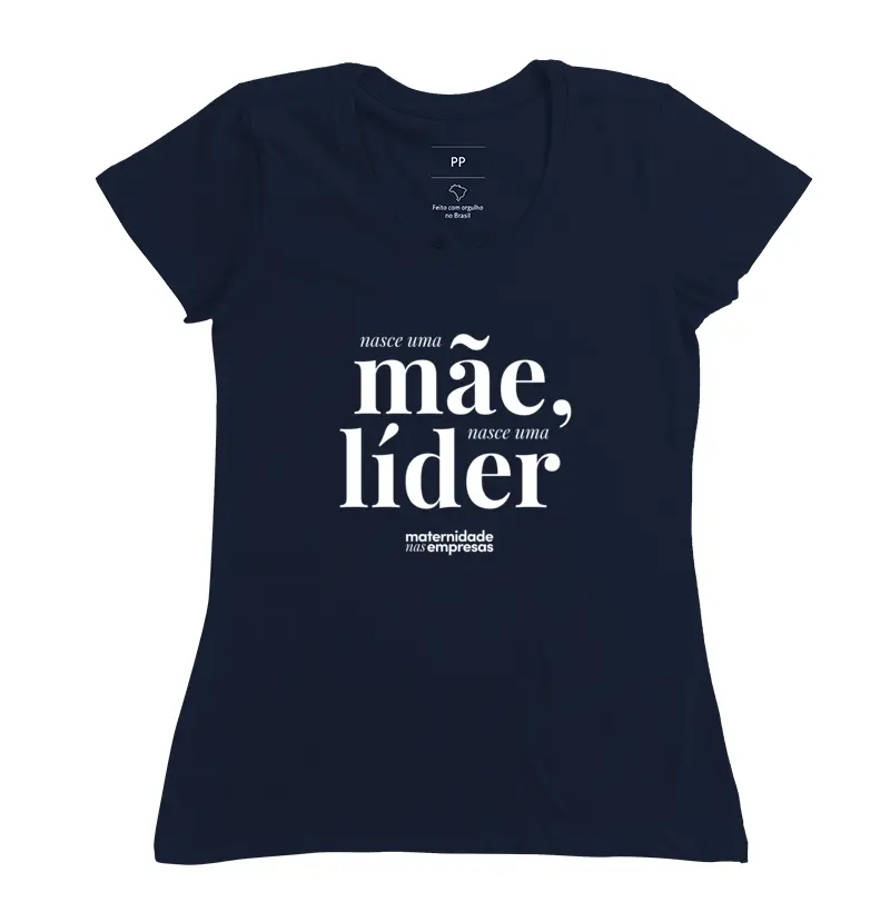 Camiseta Babylook Nasce Uma Líder
