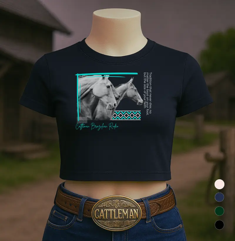 Cropped Horse Cattleman 