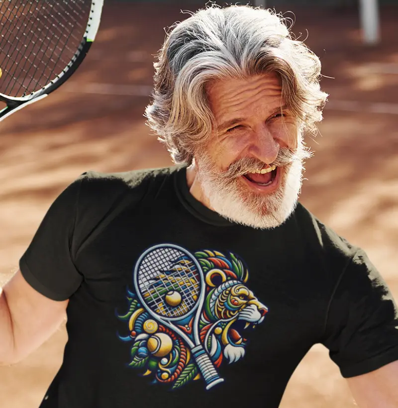 Camiseta Smash Power | Leão do Tênis | Força na Quadra | Estampa Criativa | Atletiva Store