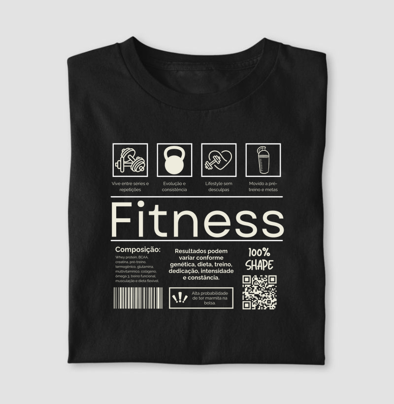 Camiseta Rótulo Fitness