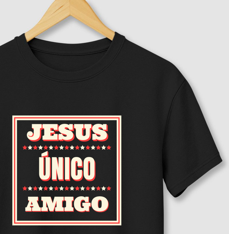 CAMISETA JESUS ÚNICO AMIGO