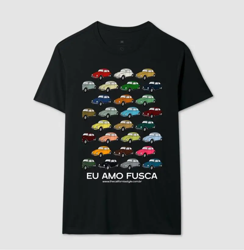 Camiseta Eu amo Fusca - Variedade em Cada Detalhe
