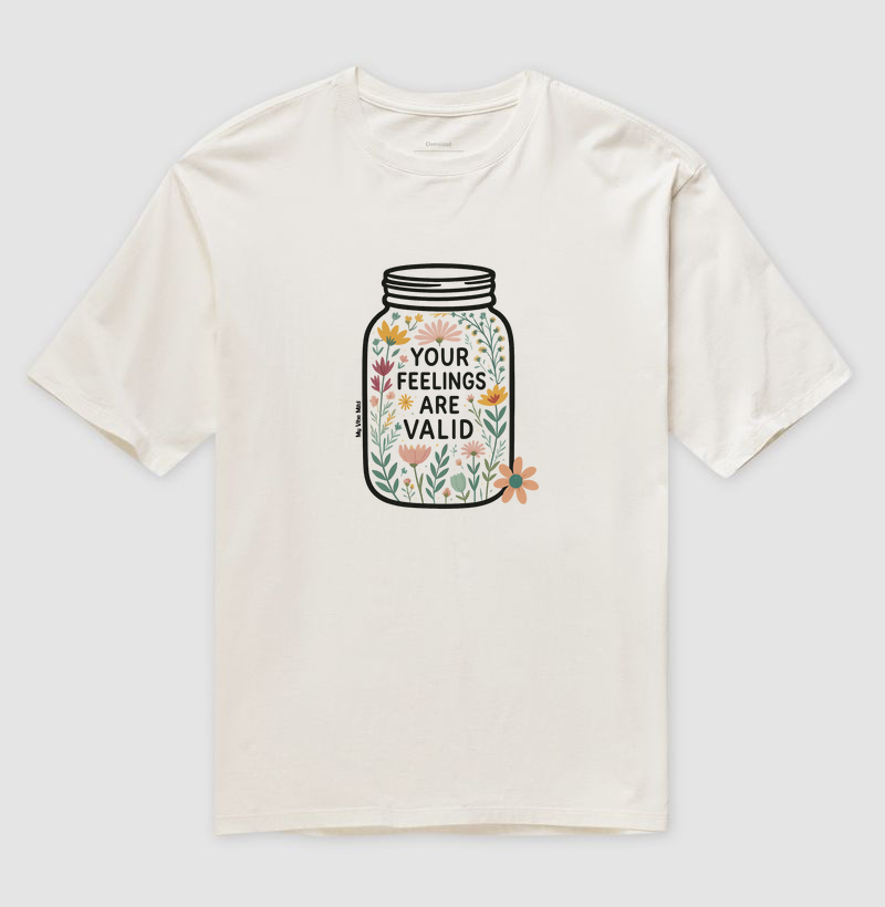 Camiseta Oversized - Sentimentos
