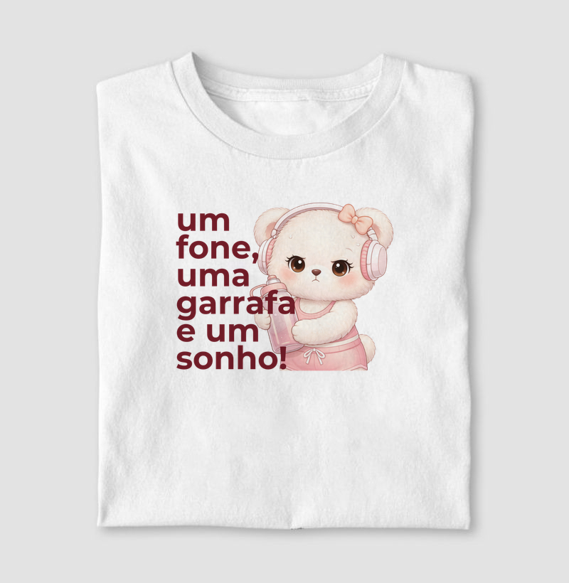 Um fone, uma garrafa e um sonho