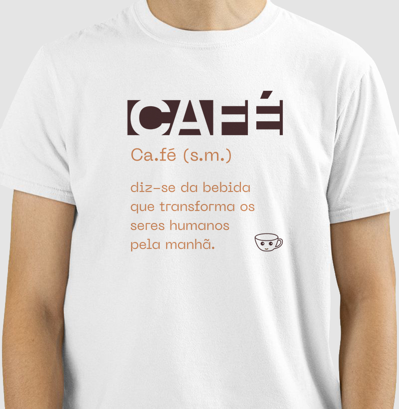 Camiseta frase Café