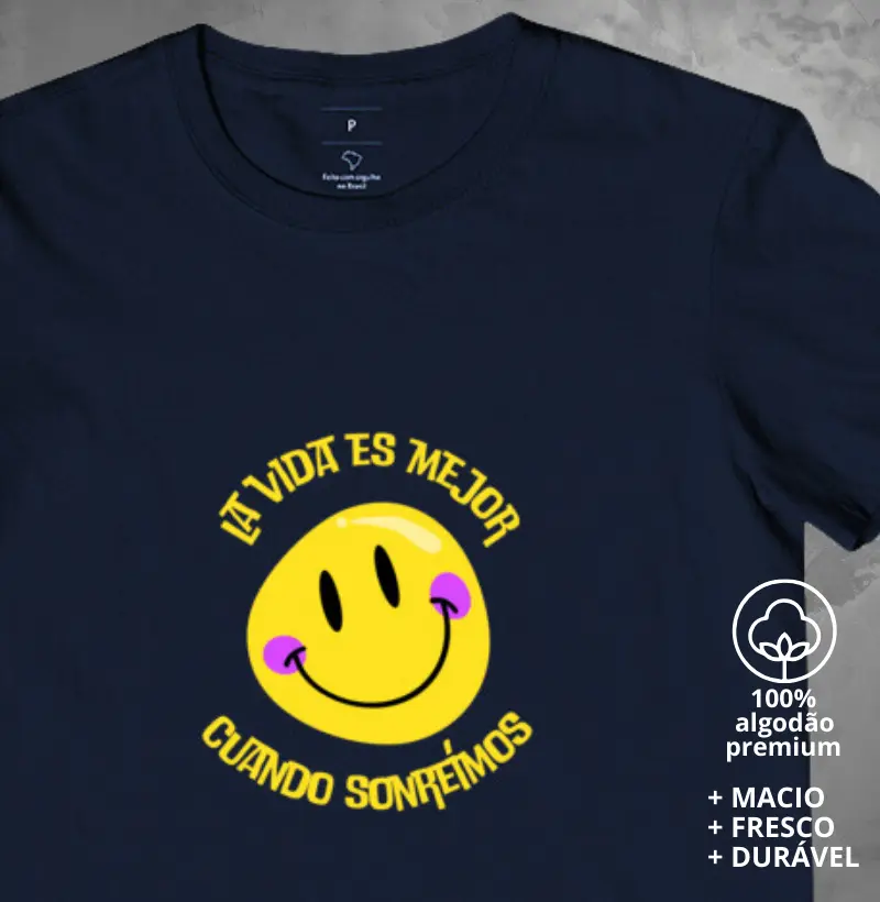 Camiseta La vida es mejor cuando sonreímos