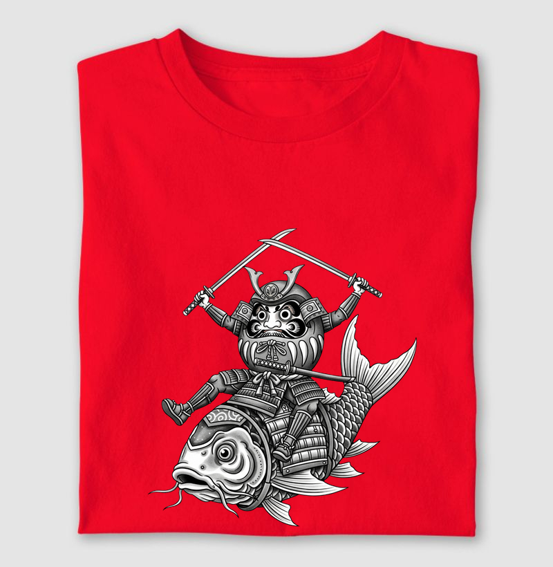 Camiseta Masc. Oriental Daruma.