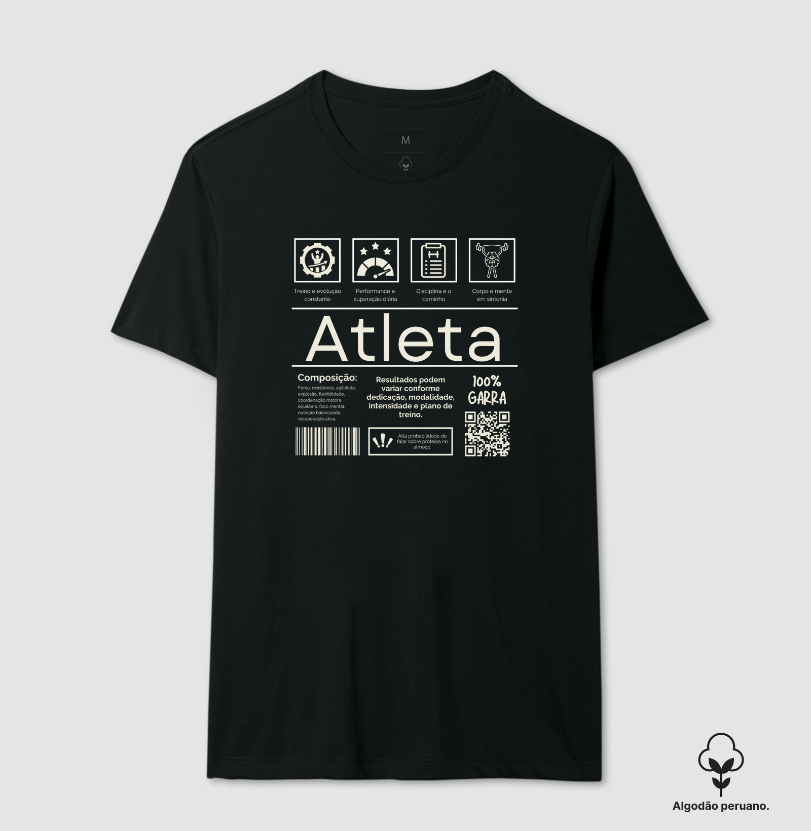Camiseta Rótulo de Atleta