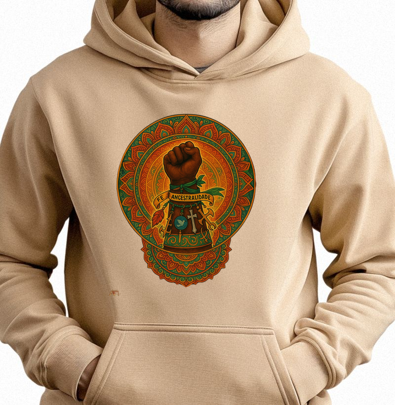 Hoodie Moletom Mandala de ancestralidade 
