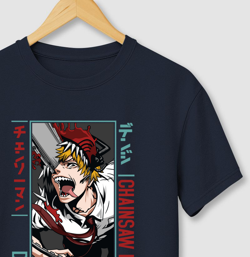 Camiseta Chainsaw Man – Denji, o Caçador de Demônios #2